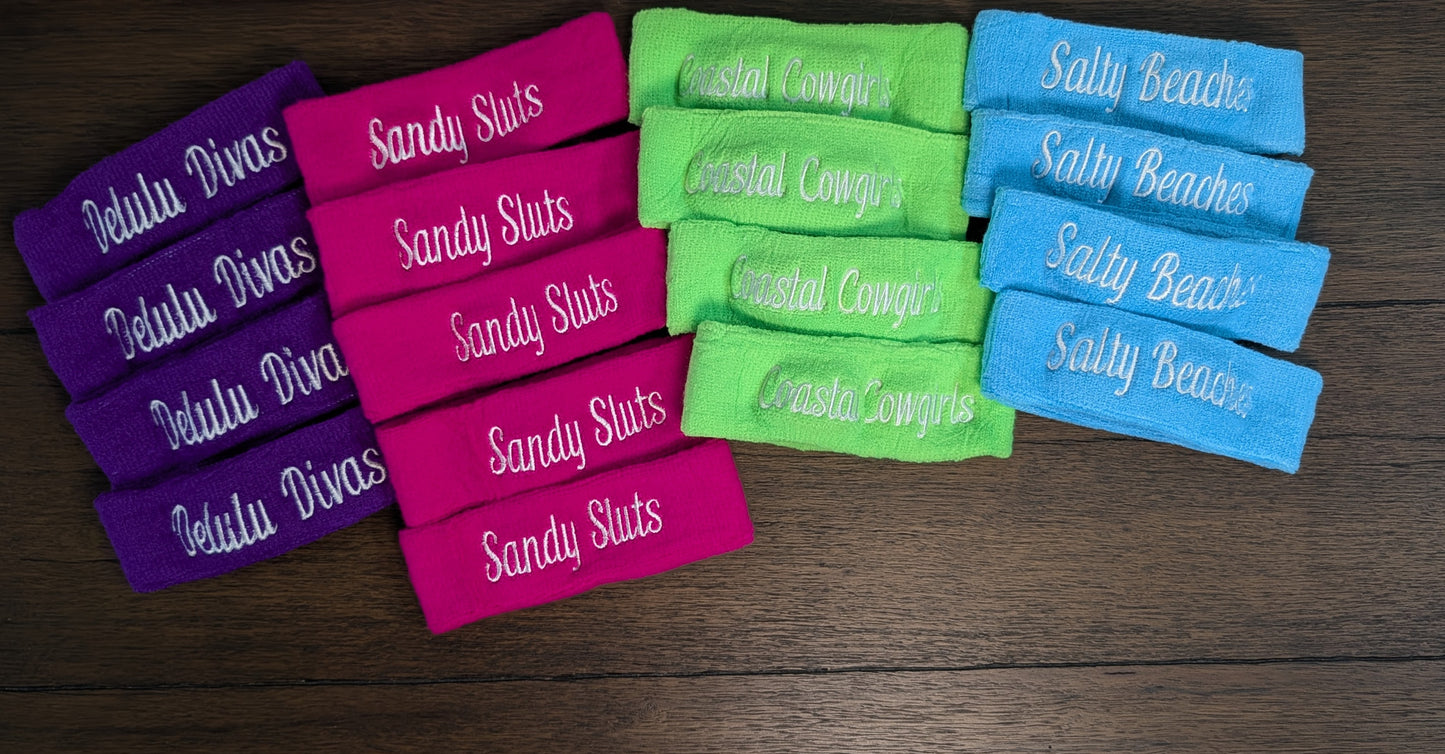 Sweatband + Embroidery