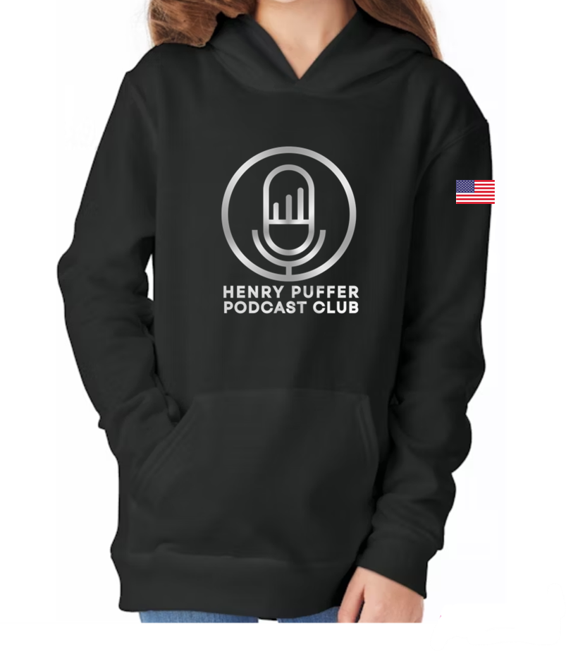 Henry Puffer Podcast Hoodie Black