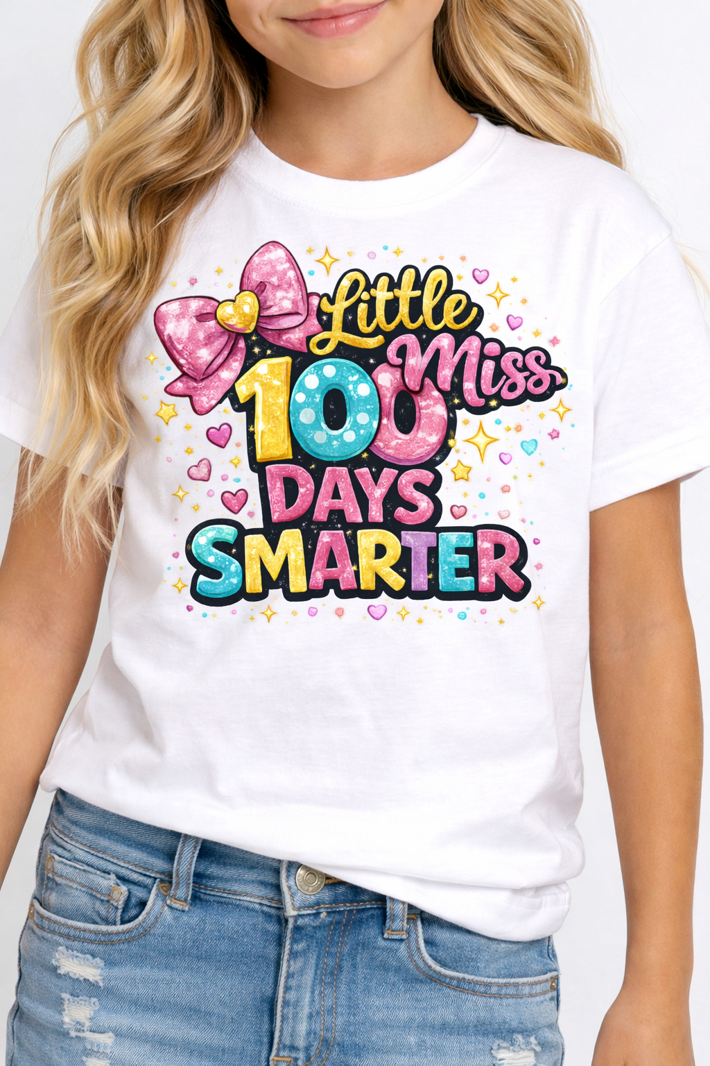 100th Day of School Short Sleeve Little Miss