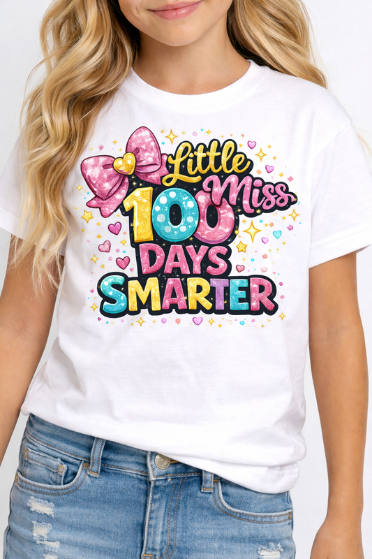 100th Day of School Short Sleeve Little Miss