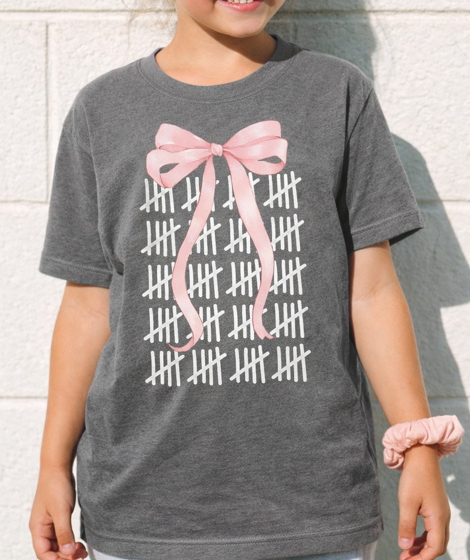 100th Day of School Grey Short Sleeve