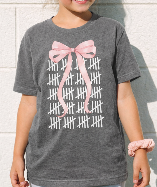 100th Day of School Grey Short Sleeve