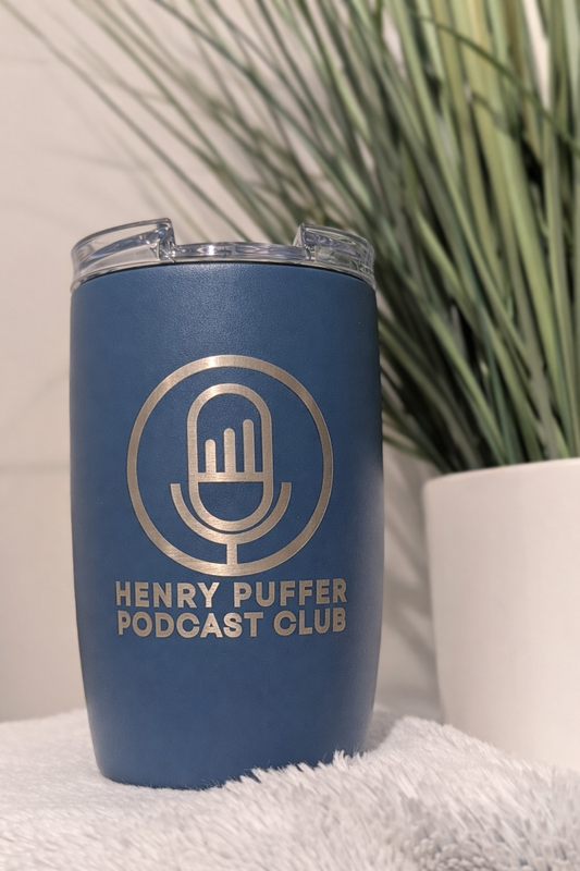 Henry Puffer PODCAST Mug (Puffer Panther Blue)