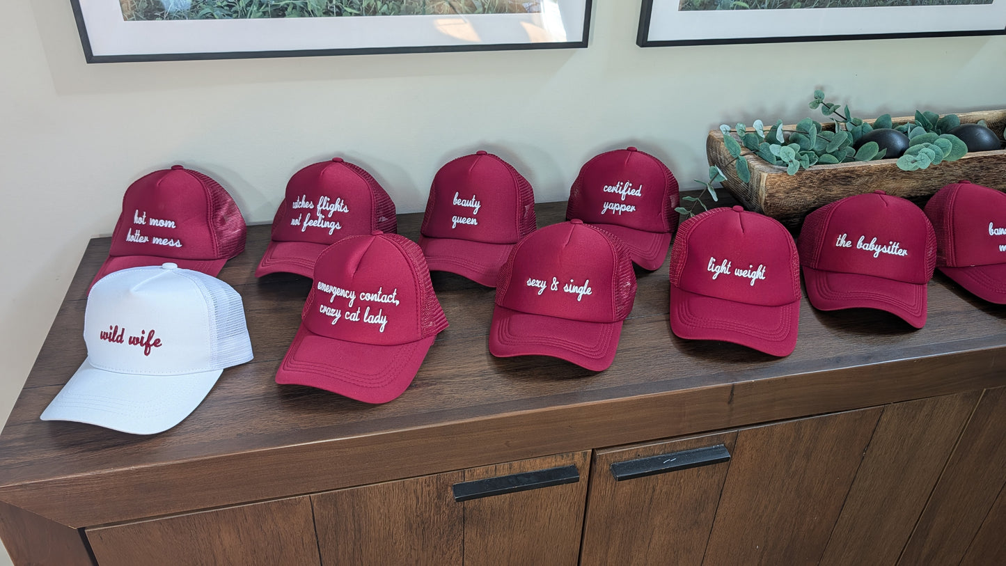 Bachelorette Hat Embroidery