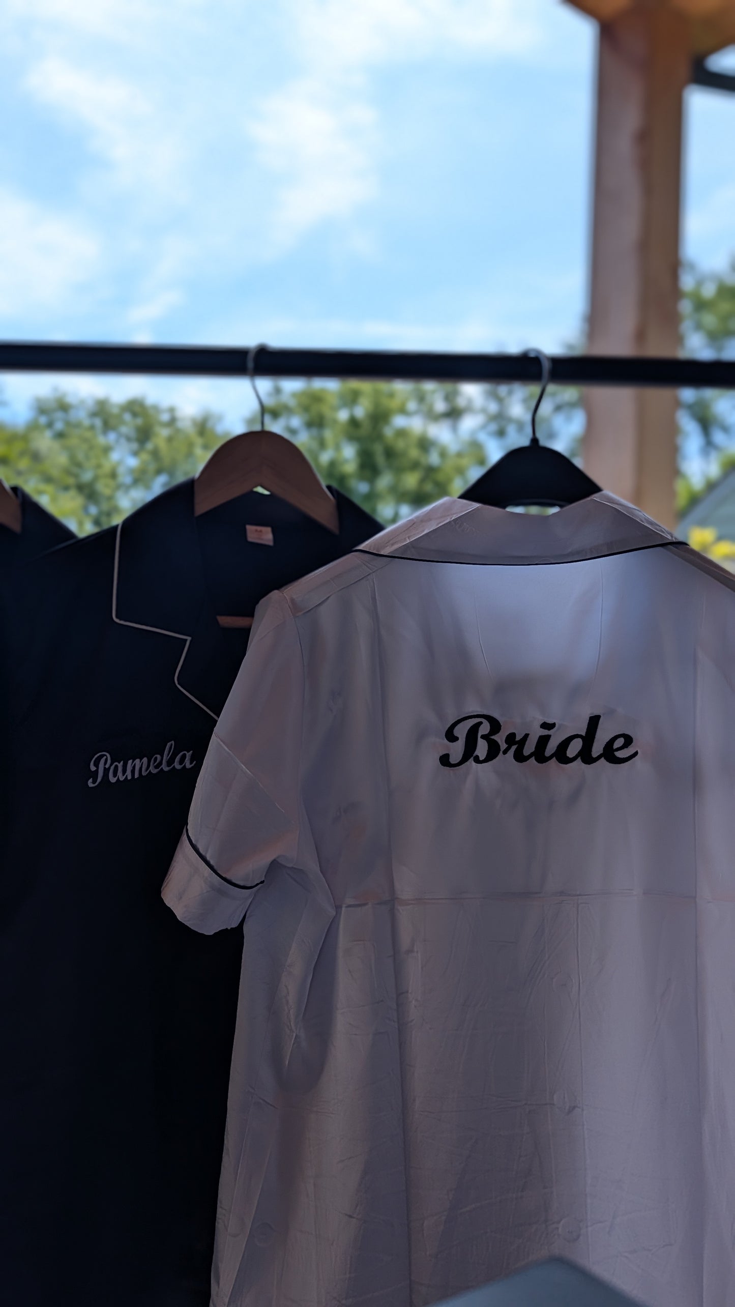 DiNella Bridal Party PJs "Bride" Shoulder
