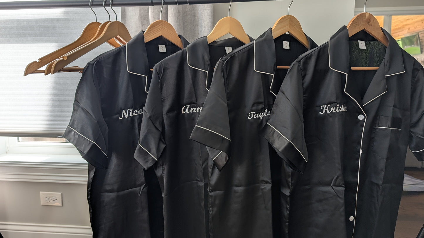 Dinella Bridal Party PJs Right Chest Logo