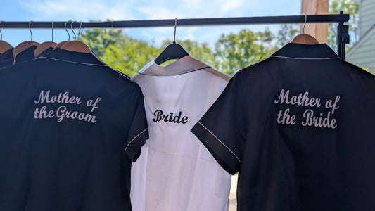 DiNella Bridal Party PJs "MOB & MOG" Shoulder Logo